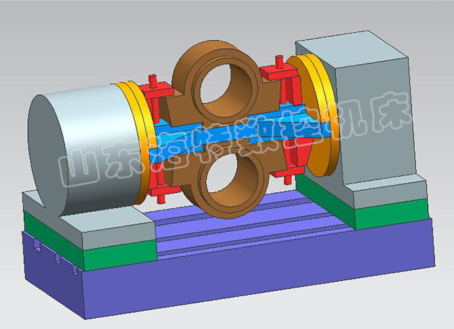 四軸（zhóu）聯動加工中心工裝（zhuāng）圖