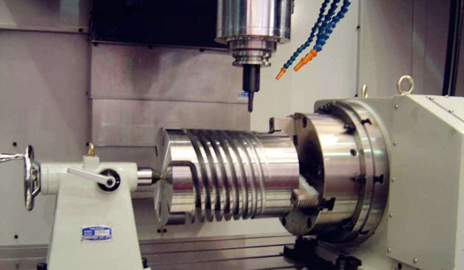 VMC850四軸加工中心（xīn）銑螺旋線（xiàn）案例